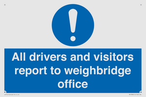 All drivers and visitors report to weighbridge office